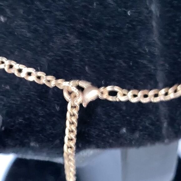 Vintage Gold tone Circus Triangular Enamel Chevron Statement Necklace 19" - Picture 2 of 3